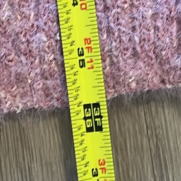 Lulu’s Women's Sweater Dress Small Pink Stretch Fluffy Cowl Neck Longline - Picture 14 of 14